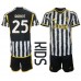 Tanie Strój piłkarski Juventus Adrien Rabiot #25 Koszulka Podstawowej dla dziecięce 2023-24 Krótkie Rękawy (+ szorty)